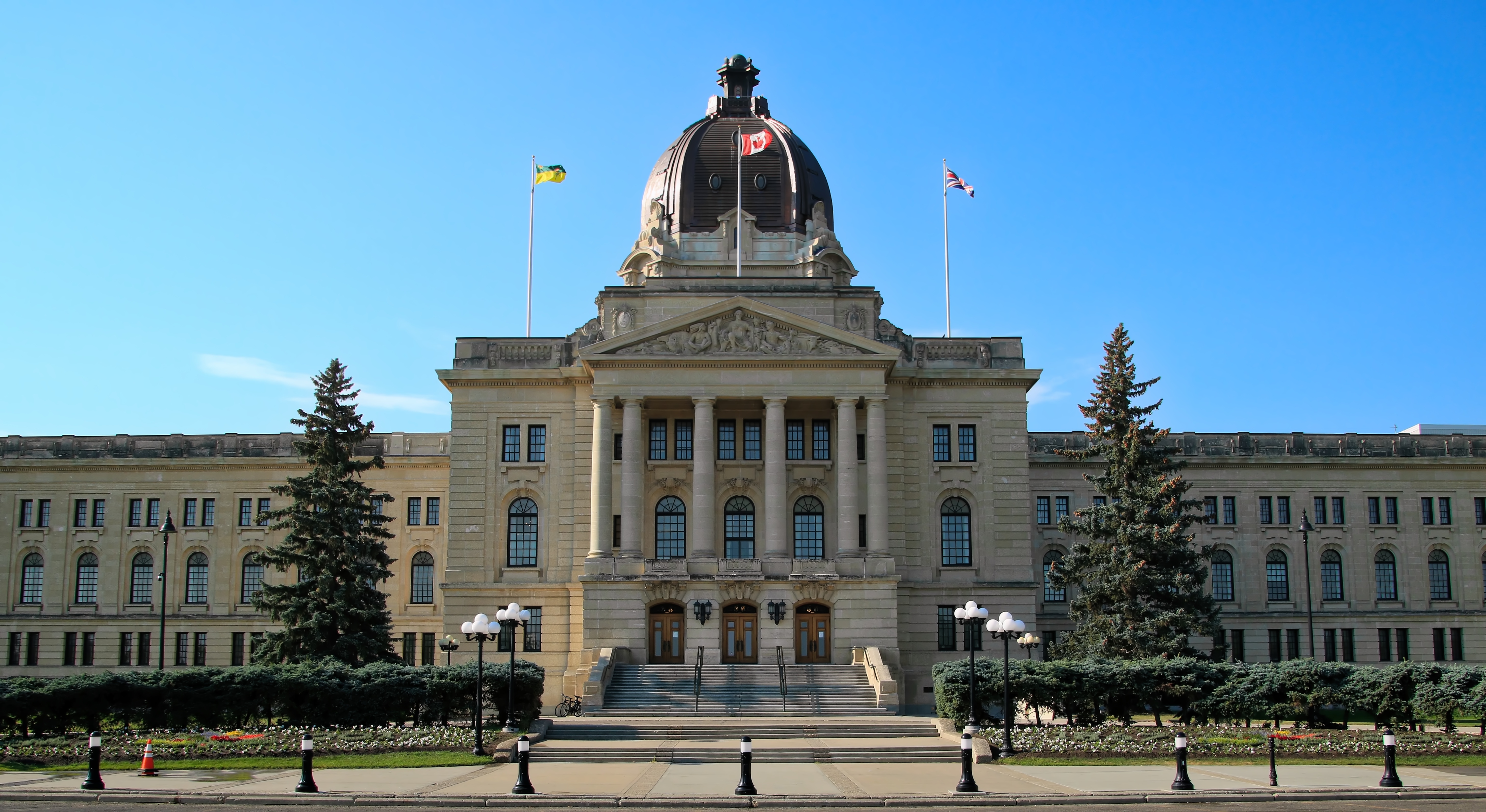 The legislative building in Regina, Saskatchewan