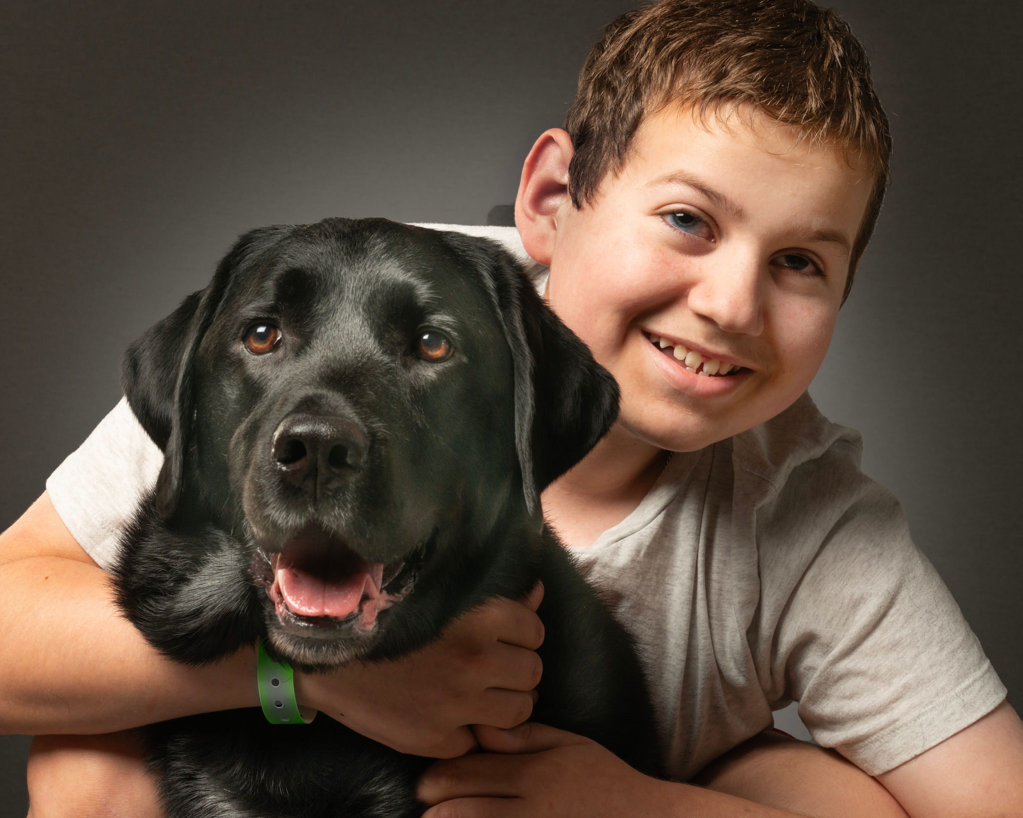 Image of Ollie with his dog