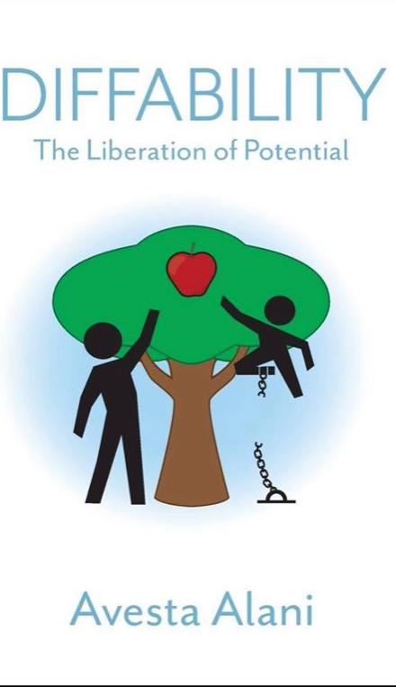 Diffability book cover. Text: Diffability. The Liberation of Potential. Avesta Alani