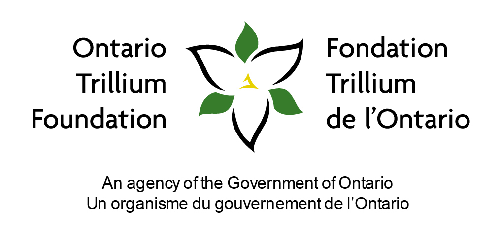 OTF logo. An illustration of a white trillium flower. Text: Ontario Trillium Foundation.