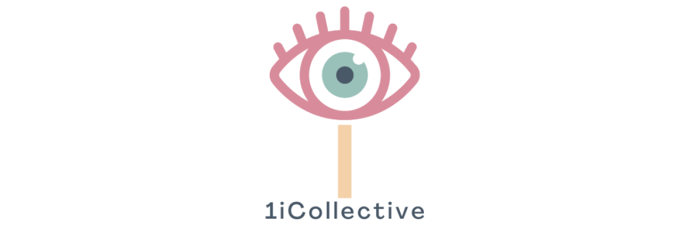 The 1iCollective logo An illustration of an eye with a pink outline and a blue iris. Below the eye is a peach-coloured vertical line and the text: 1iCollective.]