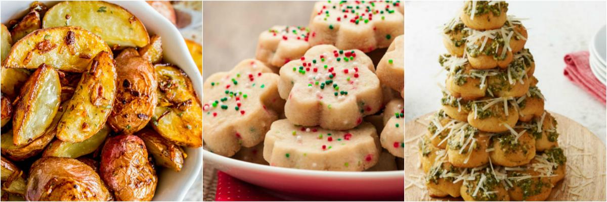 Various holiday foods 