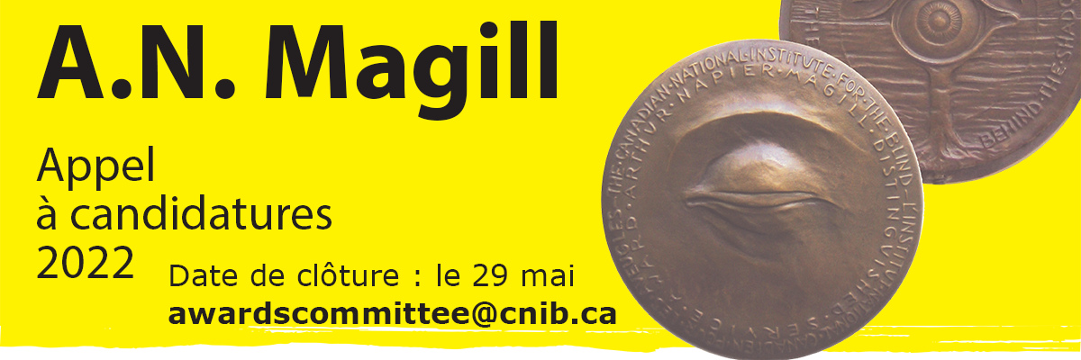 Prix A.N. Magill, Appel a candidatures 2022, avec montrant la médaille d'or devant et derrière