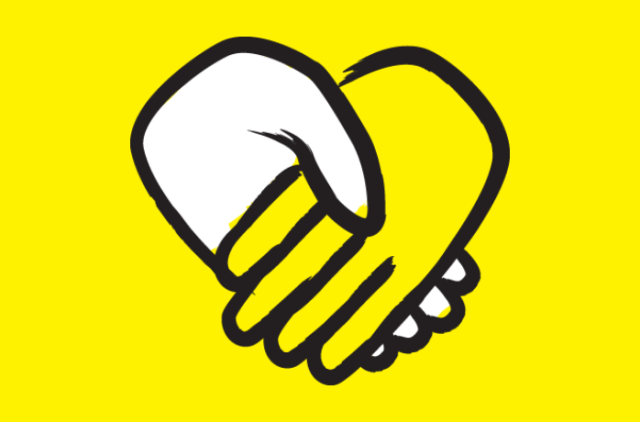 Partner-hands icon.