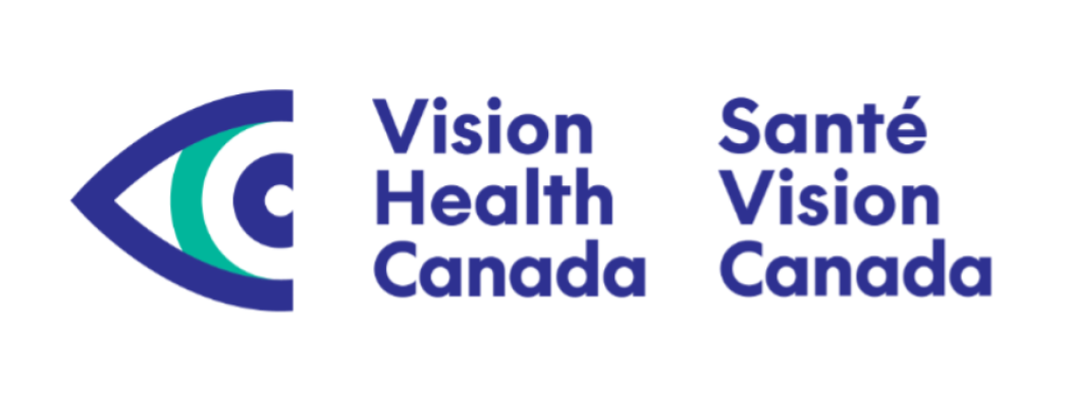 Vision Health Canada Bilingual Logo. 