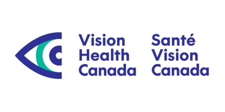 Vision Health Canada Bilingual Logo. 