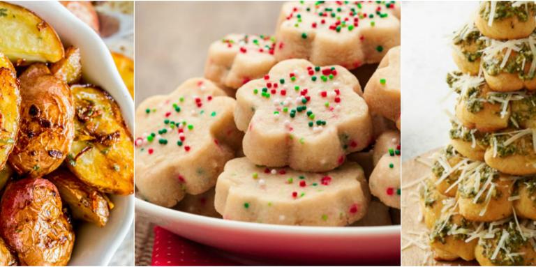 Various holiday foods 