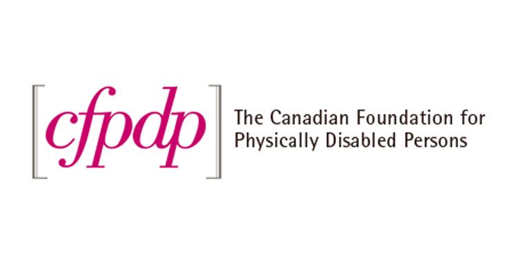 "cfpdp; The Canadian Foundation for Physically Disabled Persons" logo.