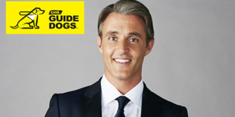 Ben Mulroney with the CNIB Guide Dog logo