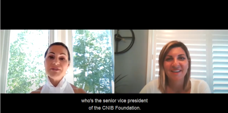 Joan Kelley Walker and Angela Bonfanti talking on a Zoom call